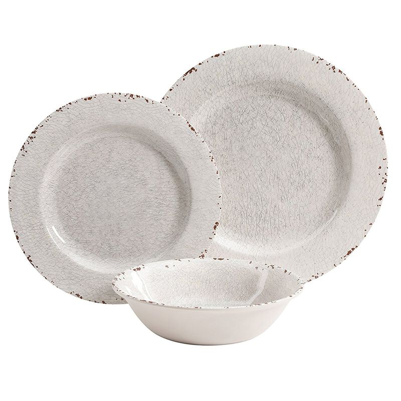 Studio California Melamine Mauna 12 Piece Dinnerware Set