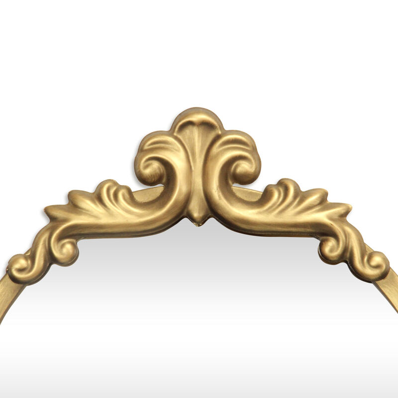 HomeRoots 65" Gold Metal Arch Full Length Hanging Mirror image number 5