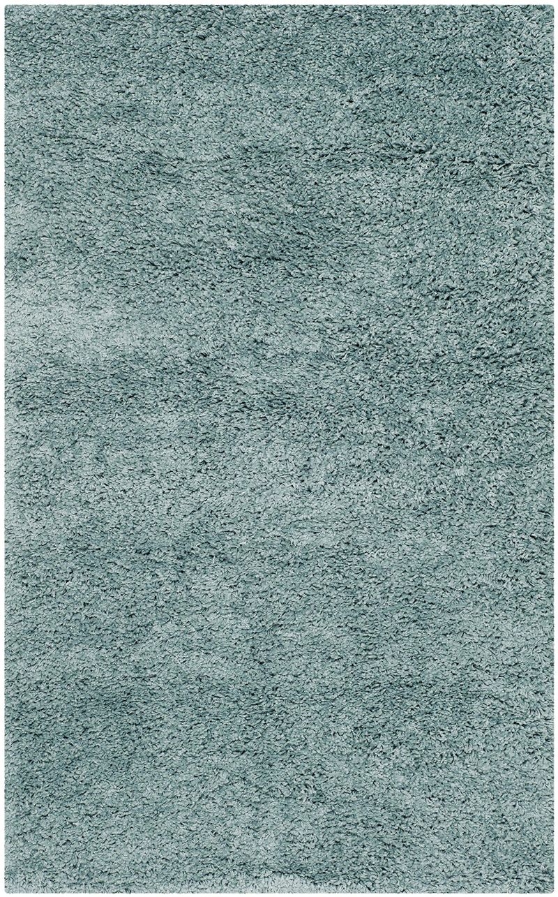 SAFAVIEH California Shag Collection Accent Rug - 23"" x 5, Light Blue, Non-Shedding & Easy Care, 2-inch Thick Ideal for High T