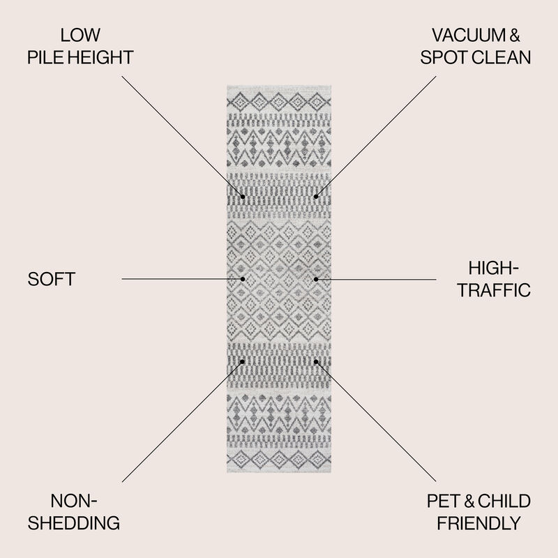 Ifrane Berber Geometric Stripe Area Rug