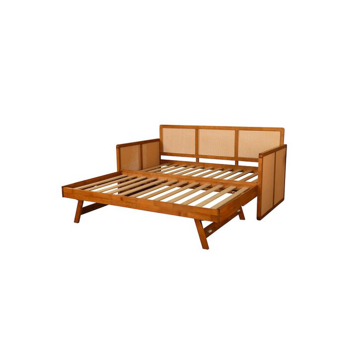 Abaco Daybed -Pop Up-Honey Finish (matress not included)