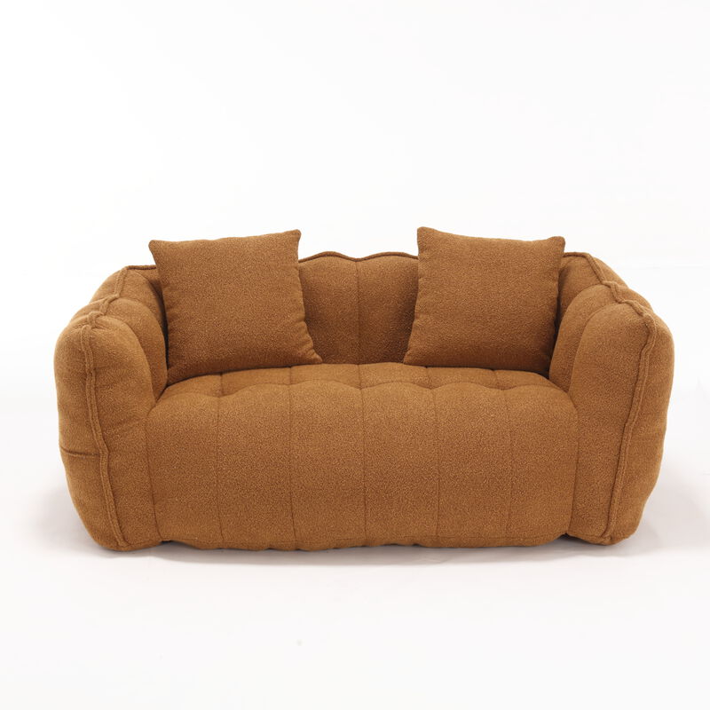 Merax Chenille Lazy Bean Bag Loveseat for Living Room.