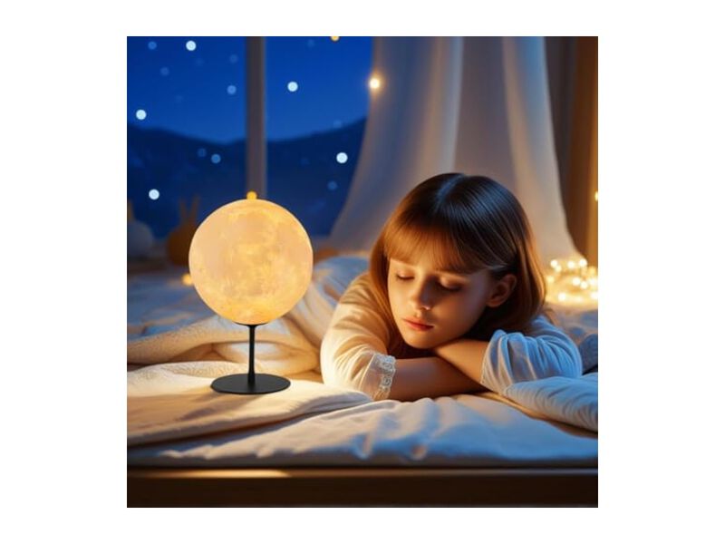 Dimmable LED Moon Desk Lamp For Living Room Bedroom Office image number 2