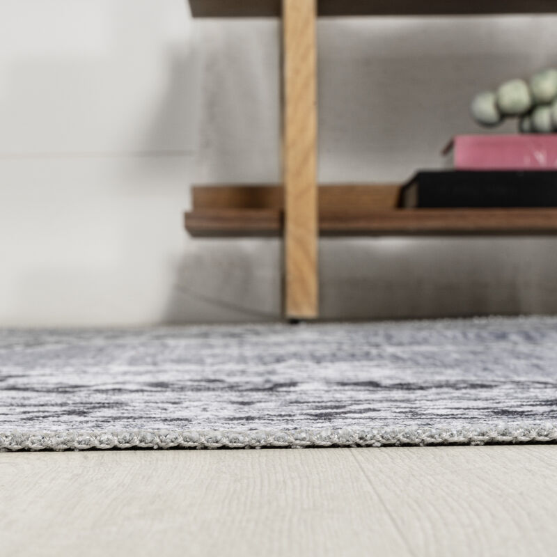 Bausch Bohemian Distressed Chenille Machine-Washable Area Rug