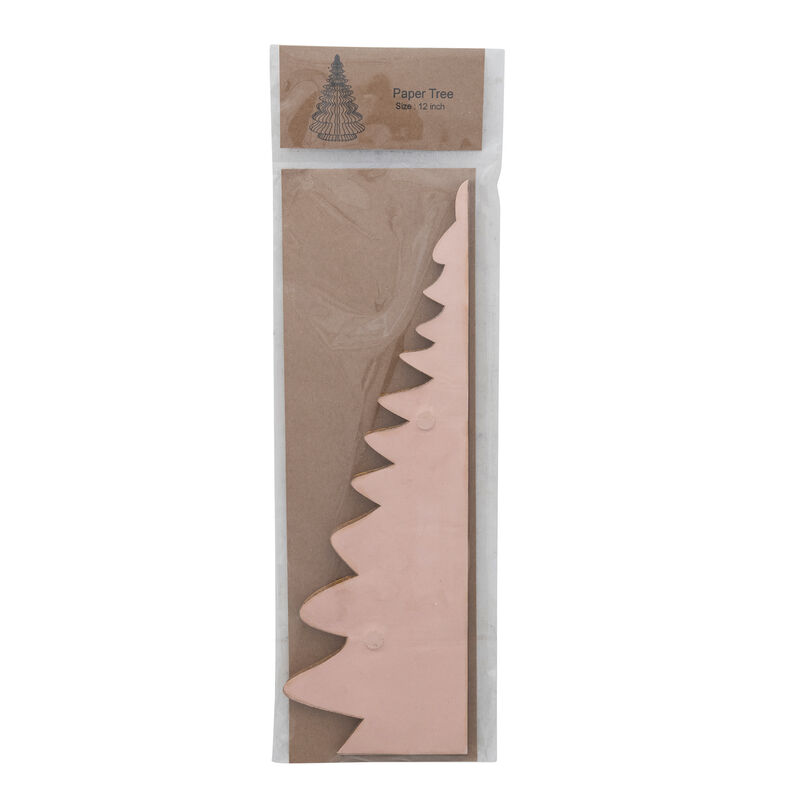 Peach and Gold Recycled Paper Honeycomb Tree image number 0