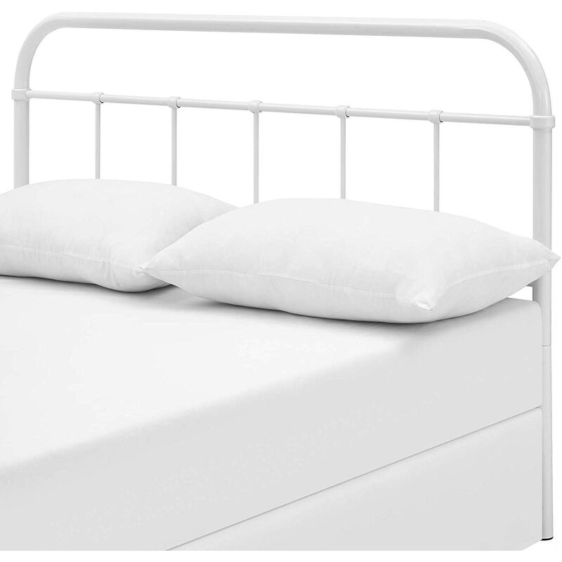Queen Size Metal Headboard with Round Corners image number 3