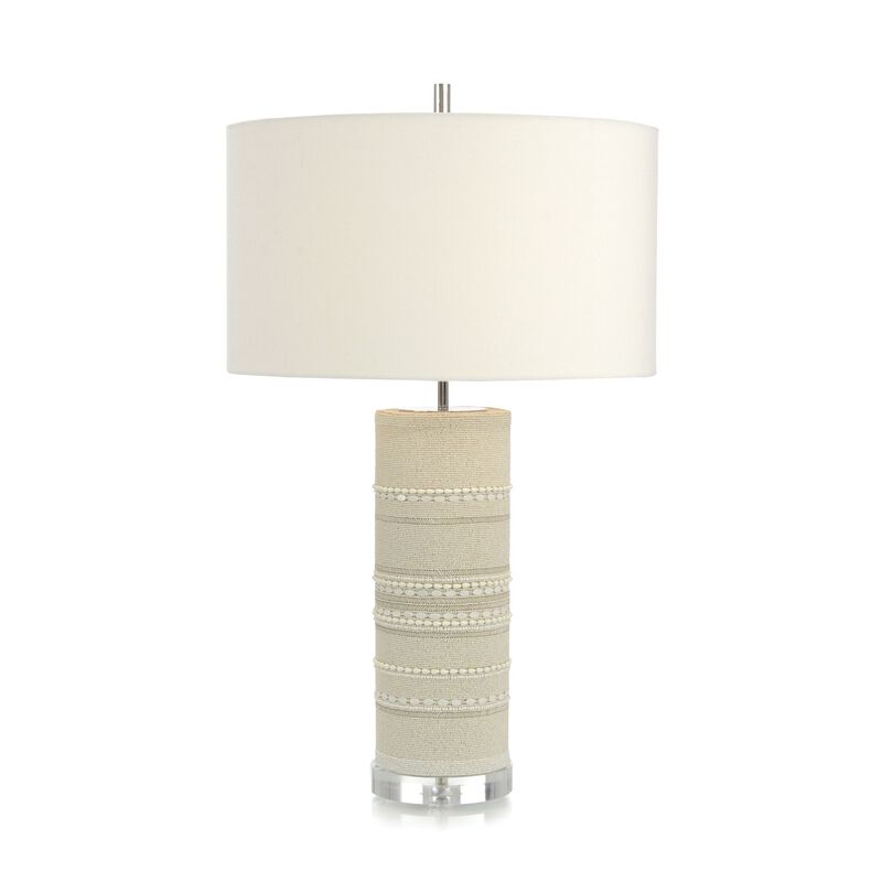 Beaded Column Table Lamp