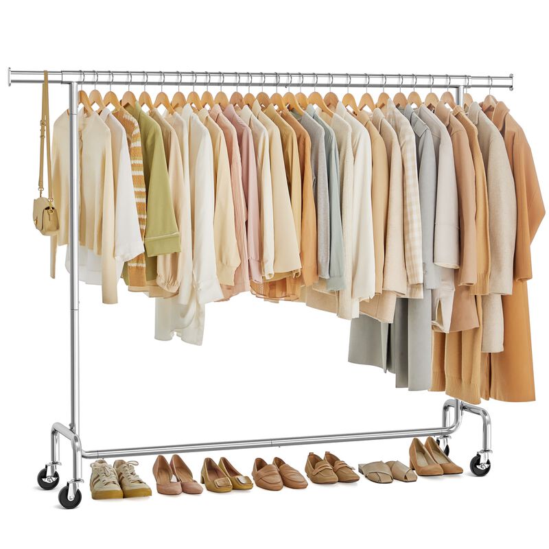 Heavy Duty Garment Rack Adjustable Rod for Clothes Organization image number 6