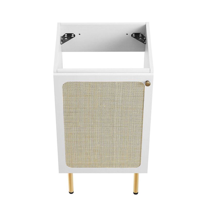 Modway Chaucer 18&rdquo; Bathroom Vanity White with Ceramic Sink Basin, 18 Inches image number 7