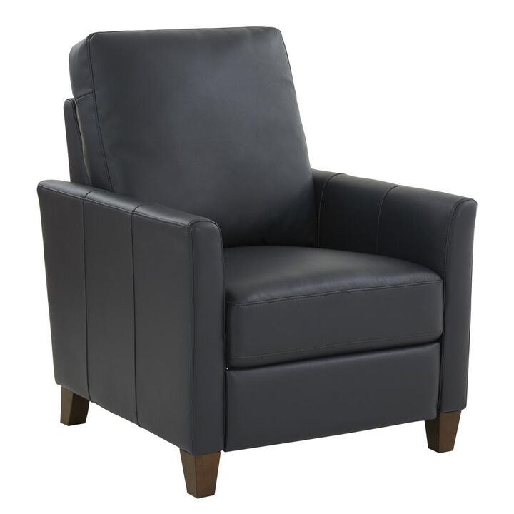 Comfort Pointe Penny Midnight Blue Faux Leather Modern Recliner