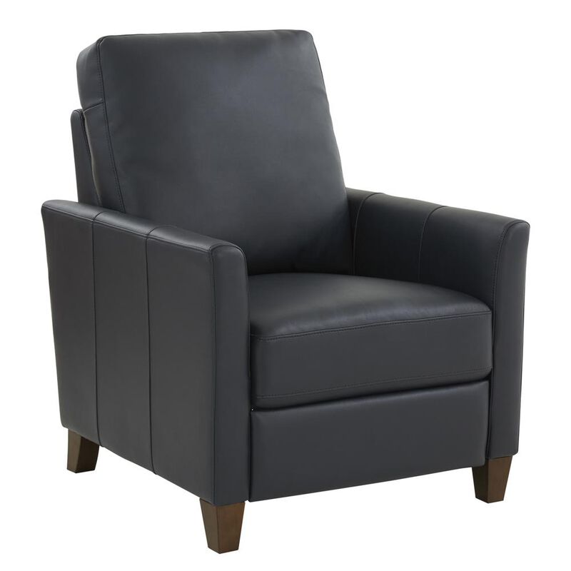 Comfort Pointe Penny Midnight Blue Faux Leather Modern Recliner