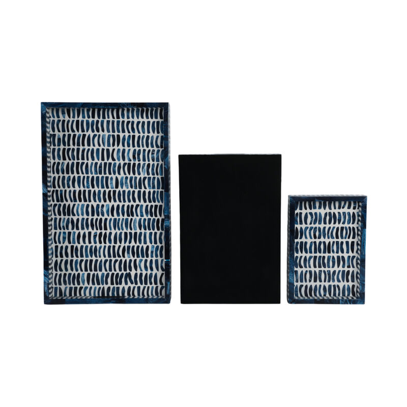 S/3 Trays With Inlay Pieces image number 5