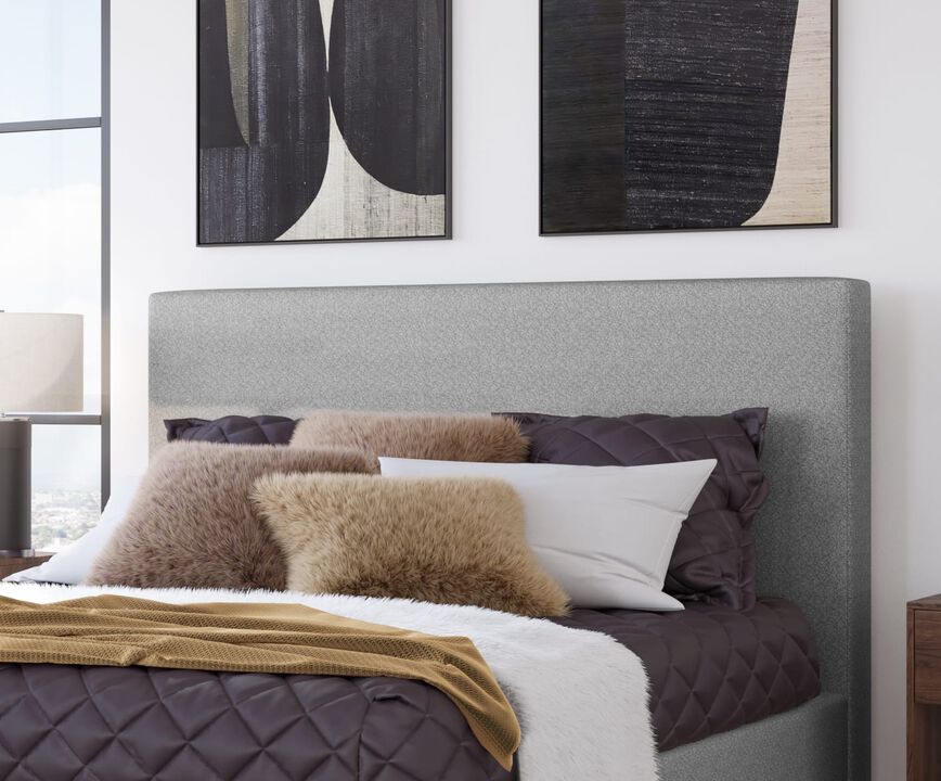 Olivia Queen Headboard in Pewter