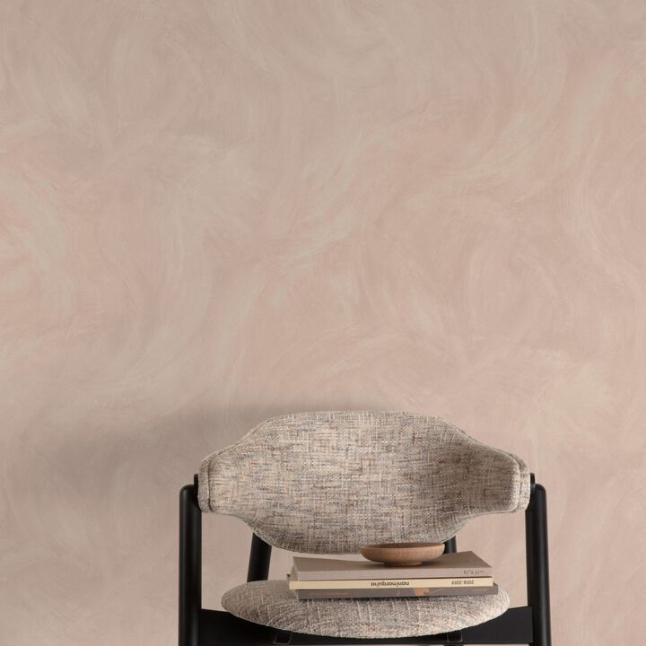 Textured Vibes Authentic Plaster Plain Pink Wallpaper A78712