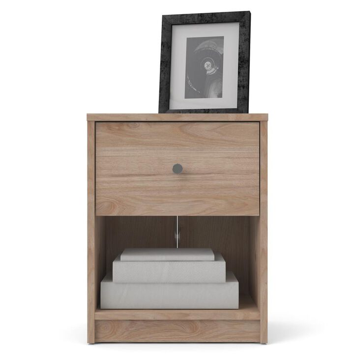 Tvilum Portland 1 Drawer Nightstand, Jackson Hickory