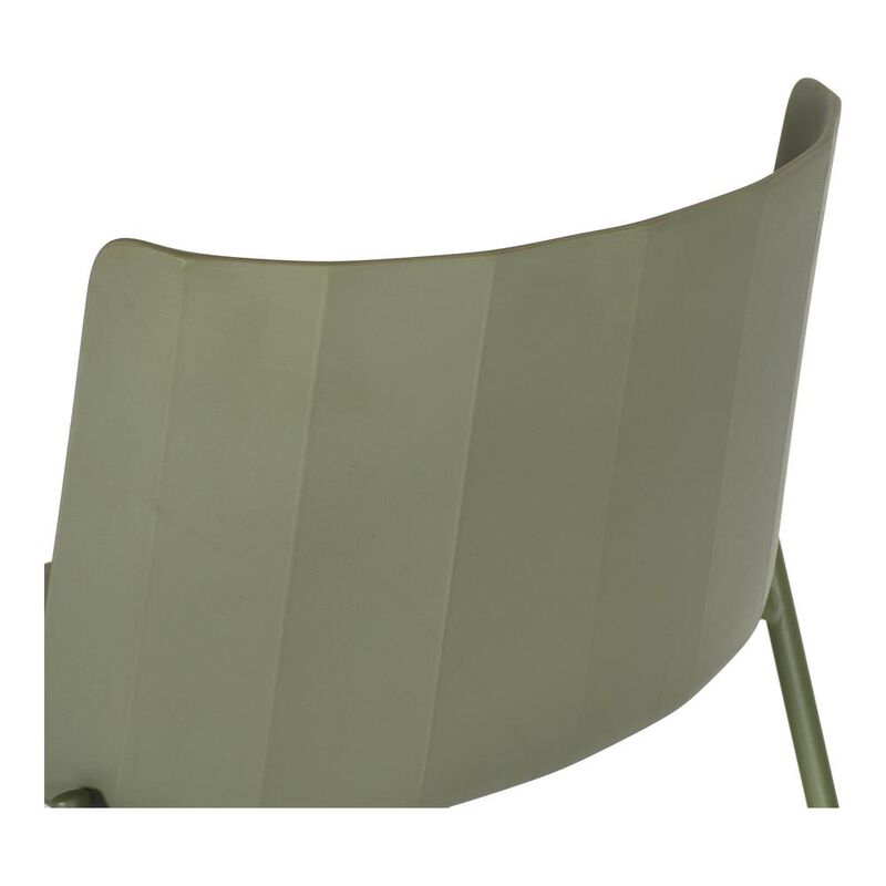 Moe's Home Collection Silla Outdoor Dining Chair Sage Green-Set Of Two