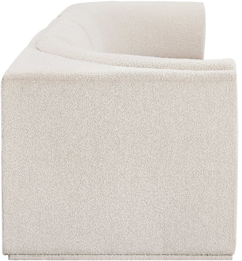 Meridian Furniture Ollie Cream Boucle Fabric Modular Sofa image number 6
