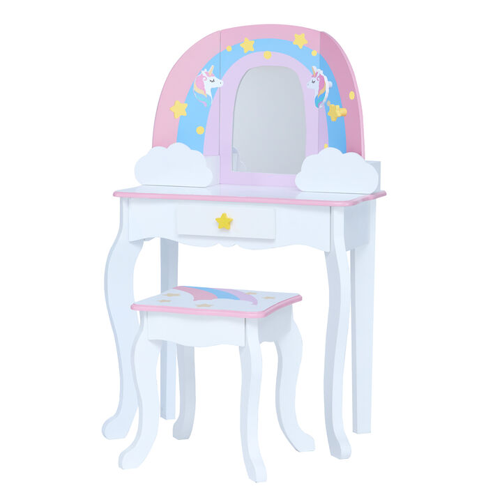 Fantasy Fields - Little Dreamer Rainbow Medium Toy Vanity - Pink