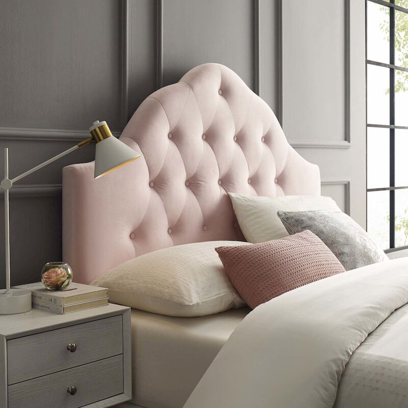 Sovereign Diamond Tufted Performance Velvet Queen Headboard image number 5