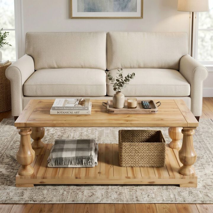 Zebwos Farmhouse Coffee Table