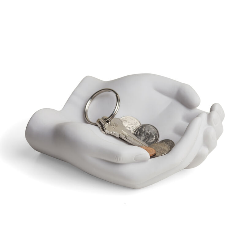 Handle with Care "Hands" Holder for Keys, Coins, or Candles