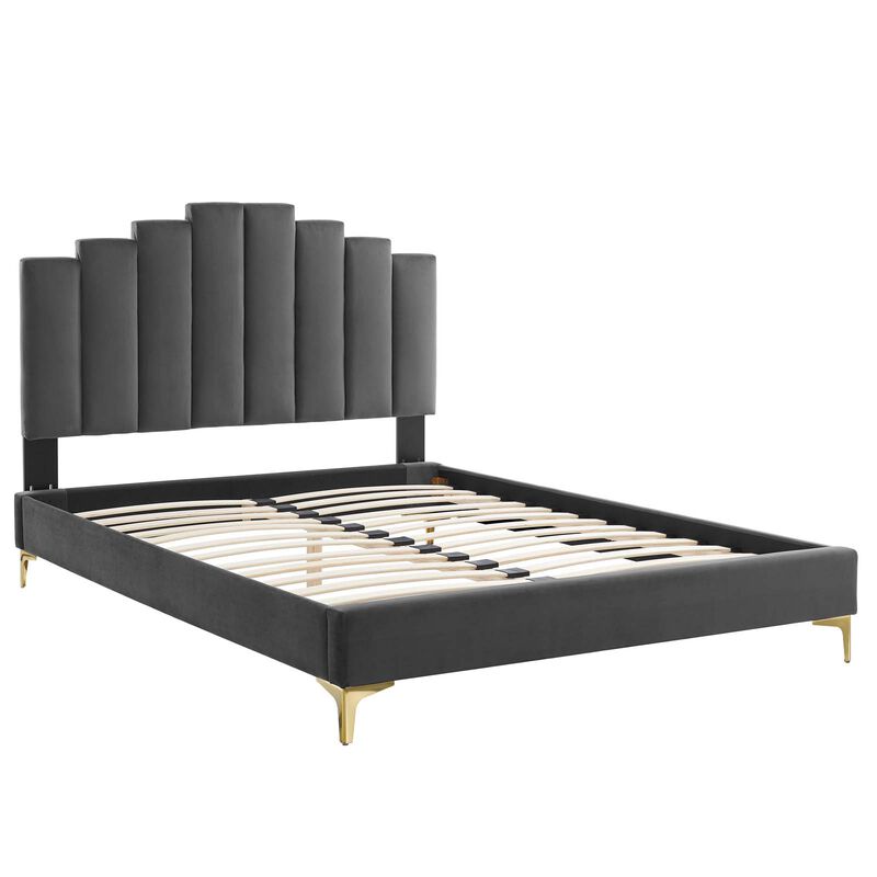 Modway - Elise Full Performance Velvet Platform Bed