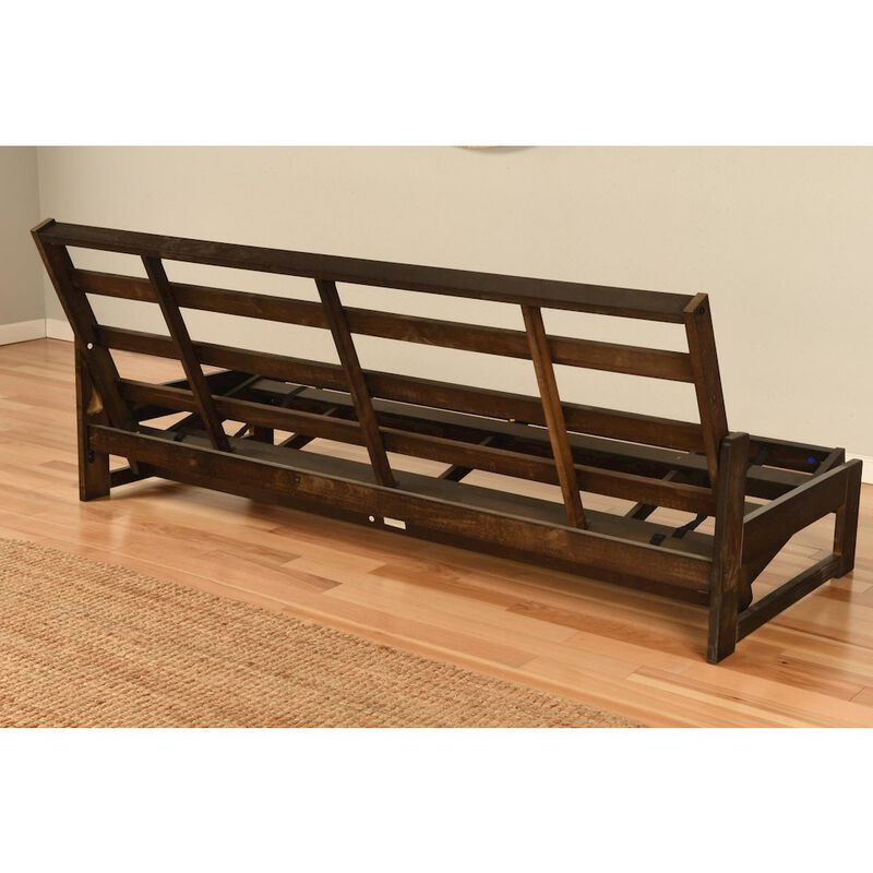 Aspen Frame-Reclaim Mocha Finish-Linen Aqua Mattress