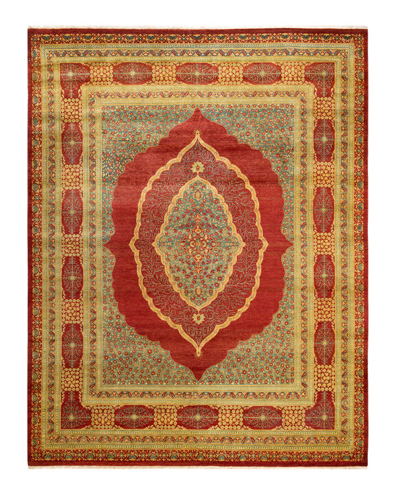 Mogul, One-of-a-Kind Hand-Knotted Area Rug  - Red,  8' 3" x 10' 6"