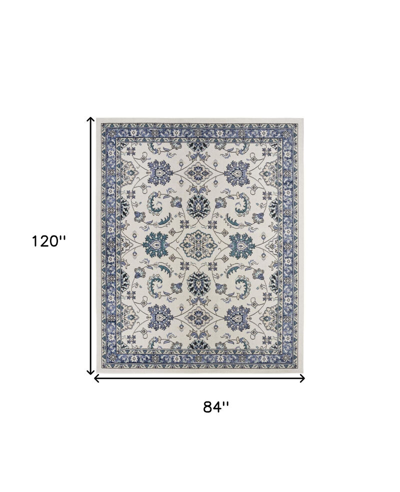 HomeRoots Floral Indoor Outdoor Area Rug image number 6