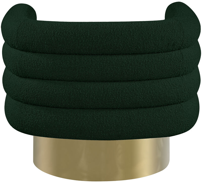Meridian Furniture Tessa Green Boucle Fabric Accent Chair image number 2