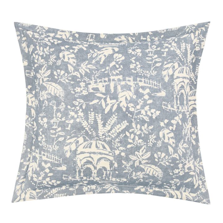 Genoa Blue Euro Sham
