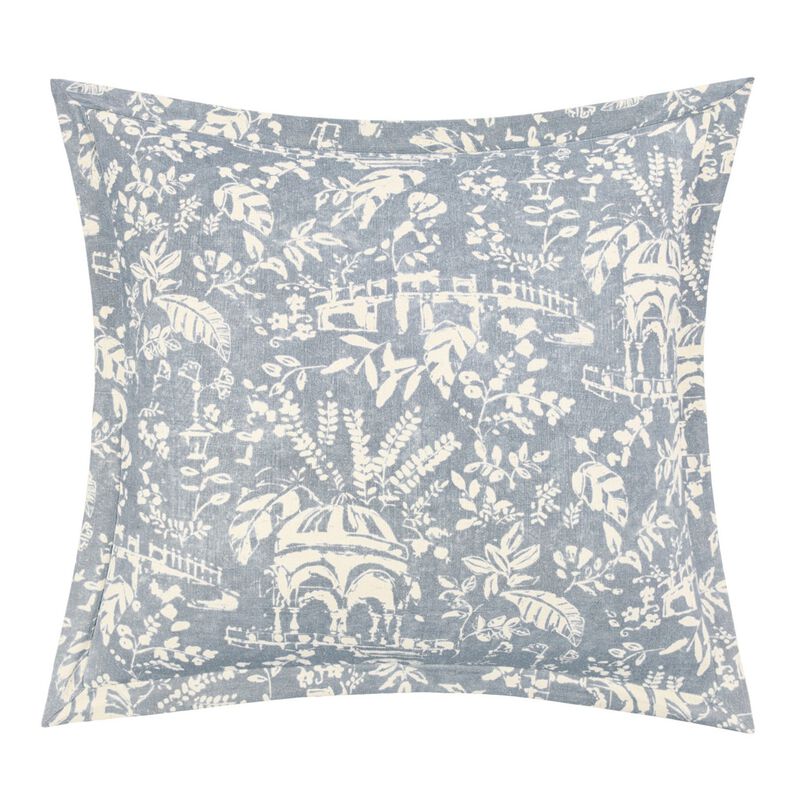 Genoa Blue Euro Sham image number 0