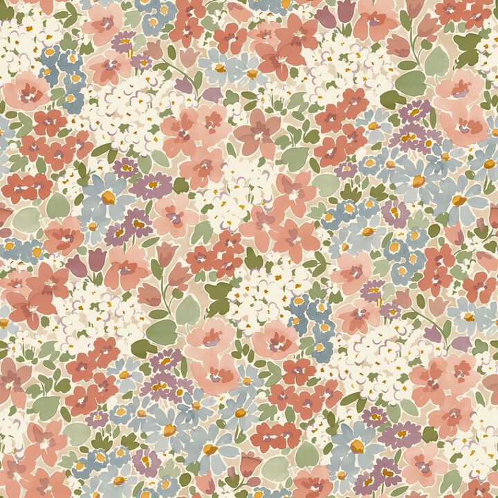 Inia Classical Floral All-over Multi-colored Wallpaper INA80502