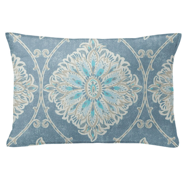 6ix Tailors Fine Linens Bellamy Blue Decorative Throw Pillows