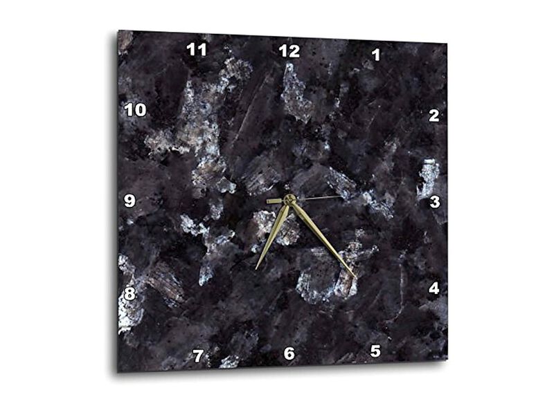 Blue Pearl Granite Wall Clock 15 Inch Home Decor image number 3