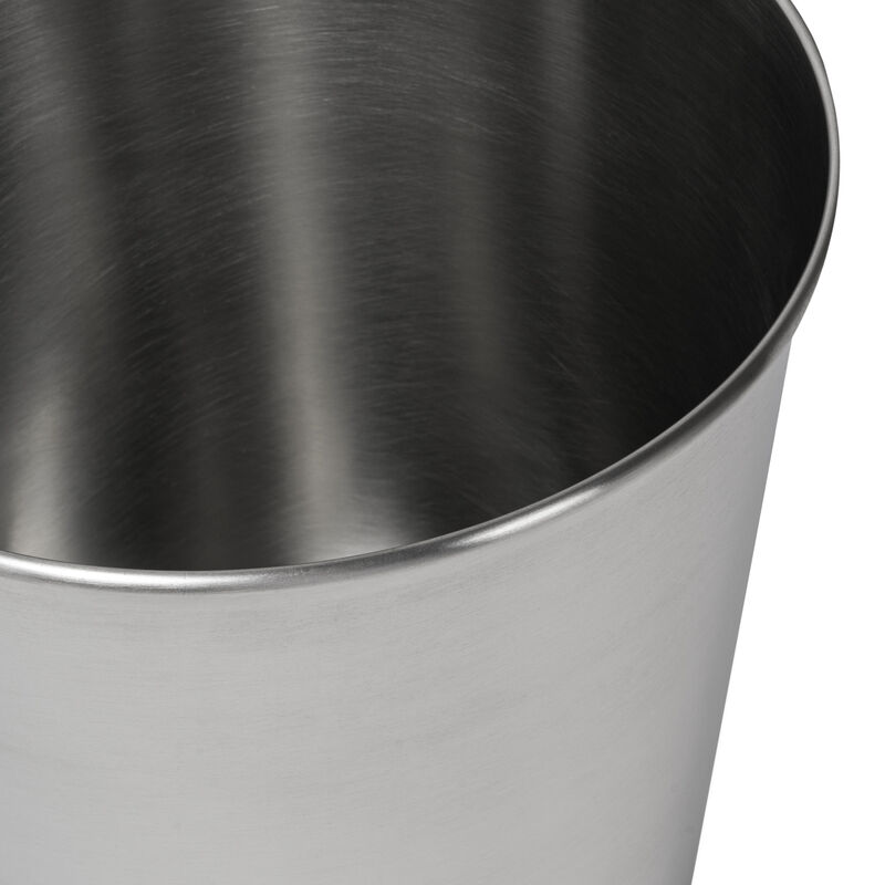 Remi Modern Classic Textured Steel 2-Gallon Wastebasket