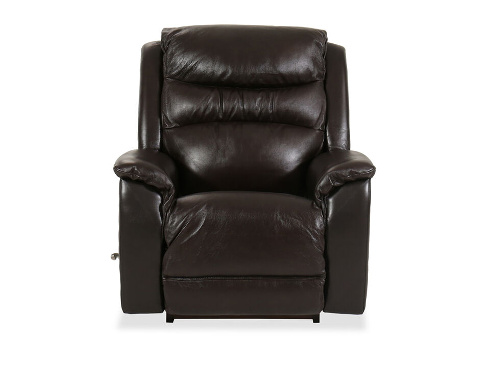 Rosewood Leather Rocking Recliner