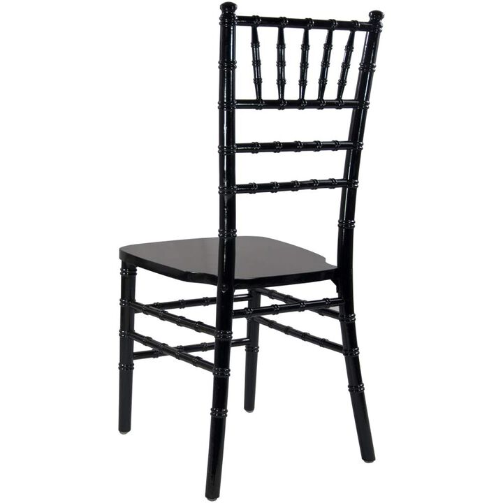 Flash Furniture Advantage Black Wood Chiavari Chair