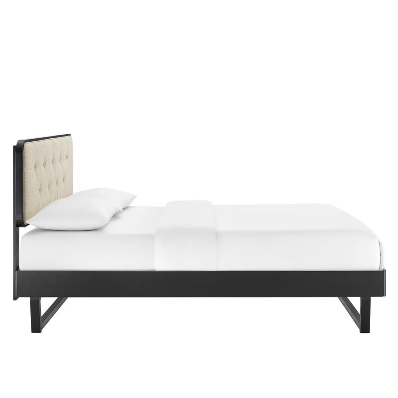 Modway - Bridgette Full Wood Platform Bed with Angular Frame image number 3