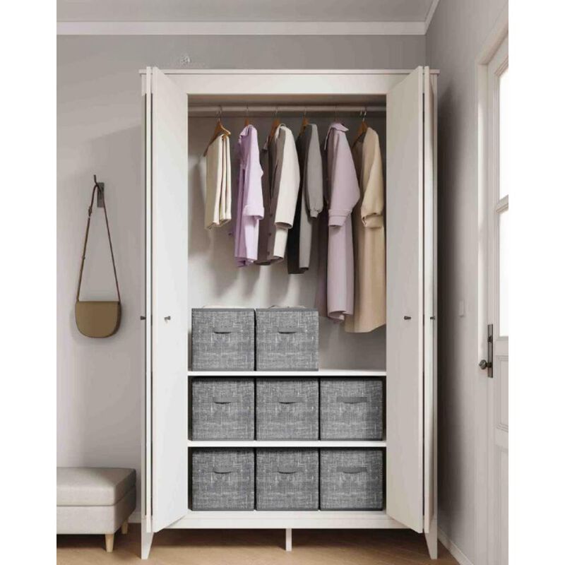 Set of 8 Storage Cubes for Versatile Organization and Space-Saving Storage