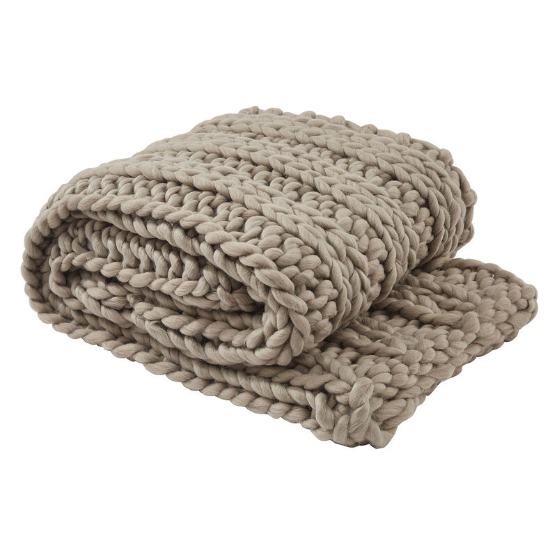 Park Designs White Chunky Knit Throw image number 0
