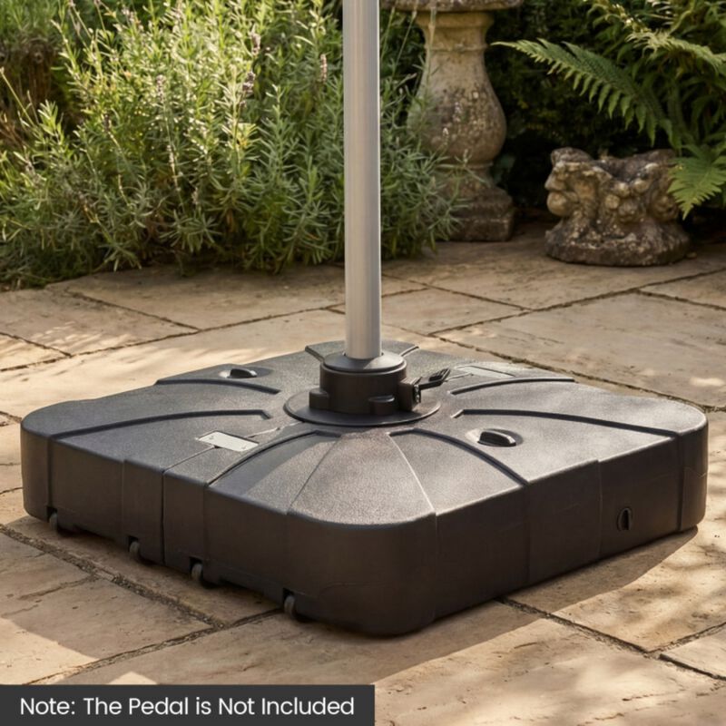 Outdoor Cantilever Umbrella Base Square Water and Sand Fillable Base-35 Inches image number 1