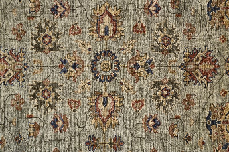 Carrington 6503F Gray/Gold/Red 5'6" x 8'6" Rug