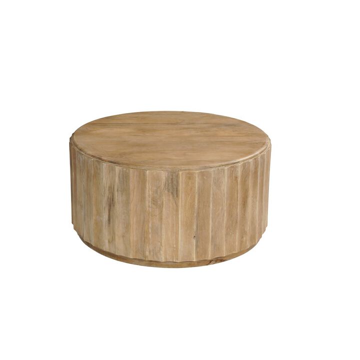 Taran Designs Lennox Round Solid Wood Coffee Table