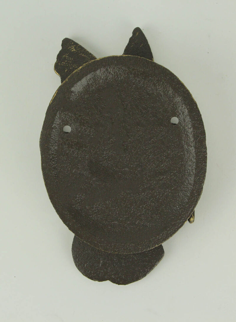 Antique Bronze Cast Iron Hummingbird and Flower Front Door Knocker Entry Decor image number 2