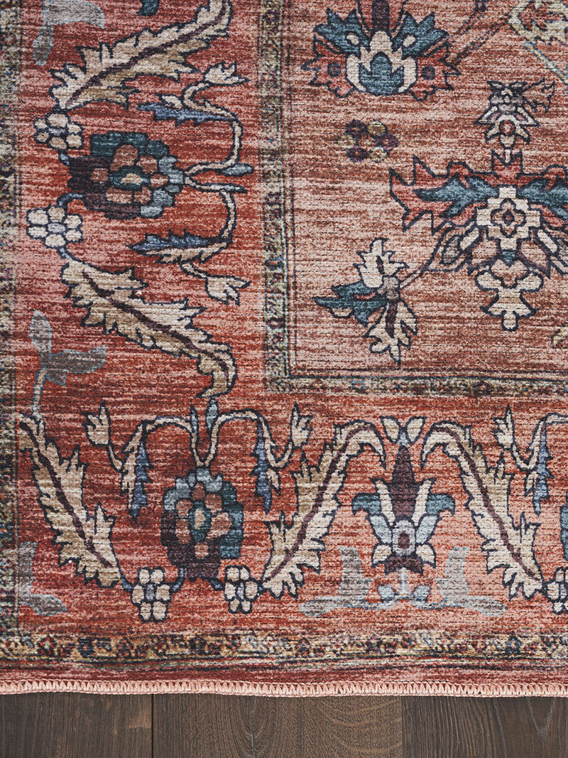 Grand Washables GRW03 Rust/Multicolor 2' x 6' Rug