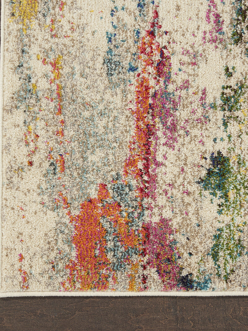 Celestial CES12 Ivory/Multicolor 2'2" x 7'6" Rug