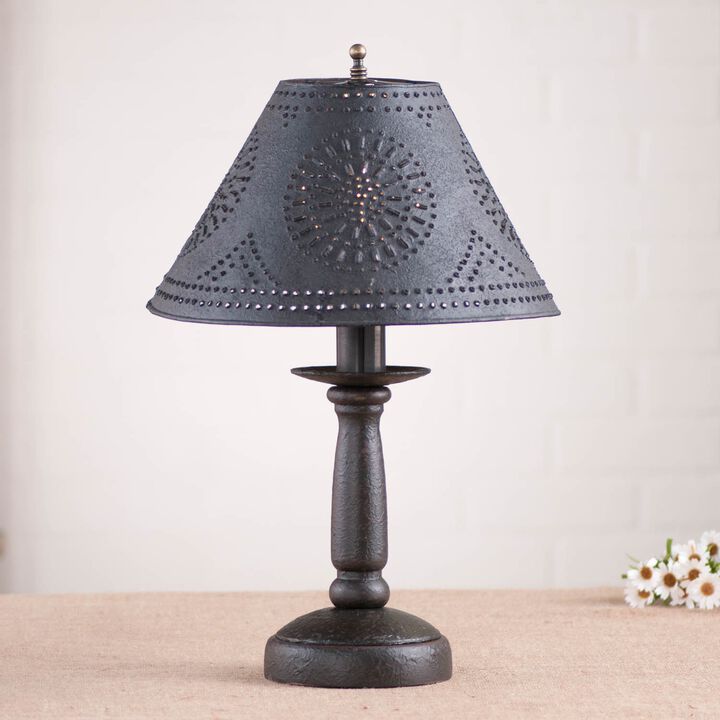 Butcher's Lamp In Americana Black With Shade
