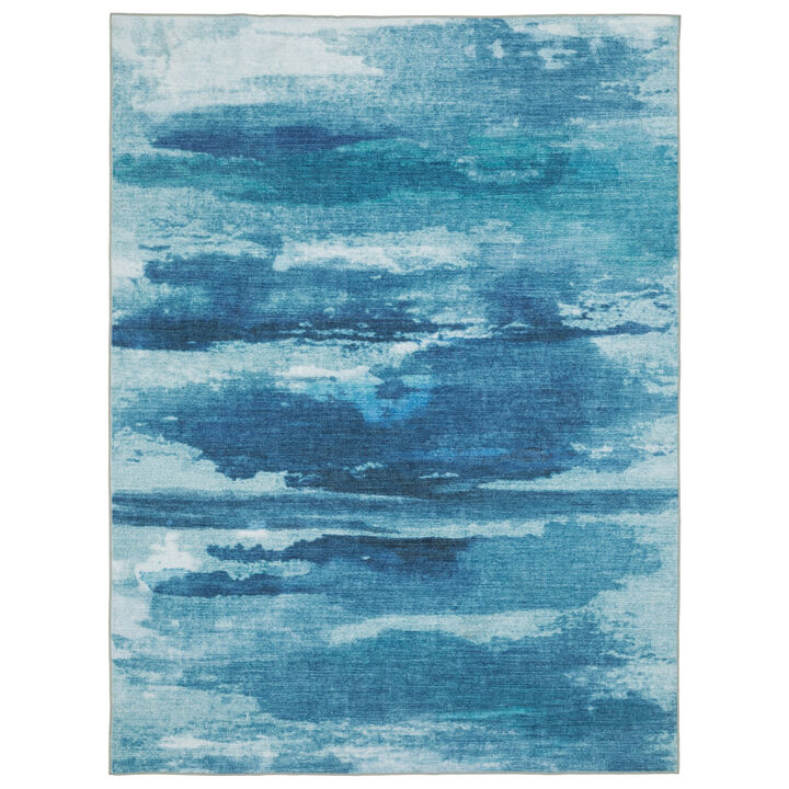 HomeRoots Abstract Distressed Area Rug