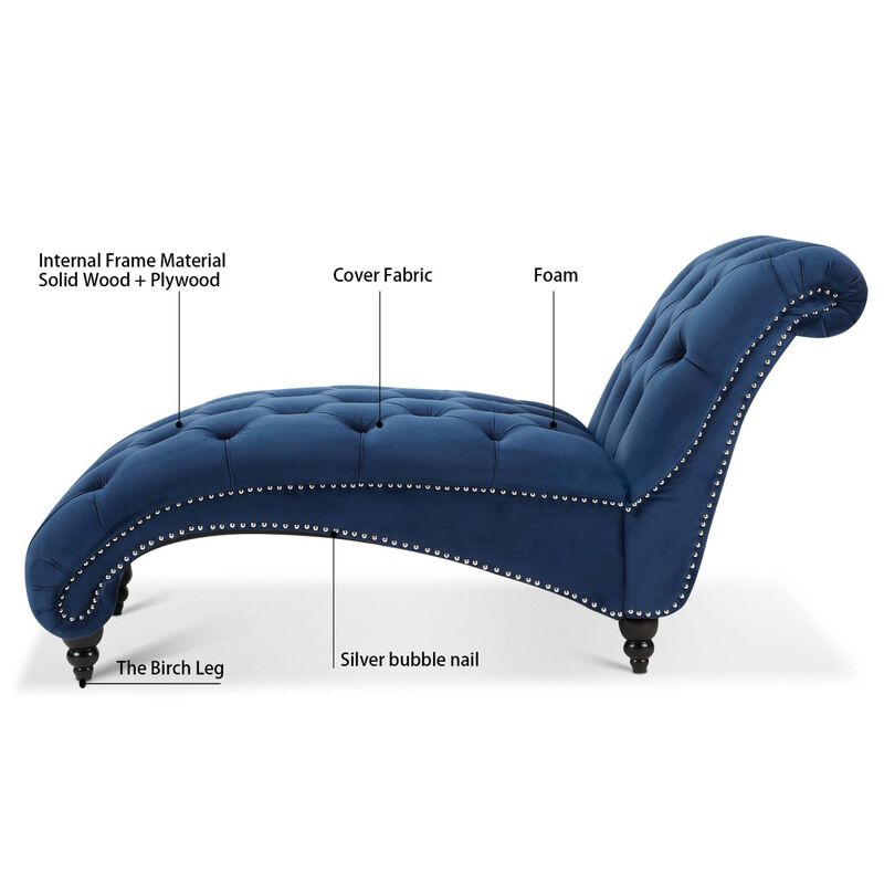 Streamdale Tufted Armless Chaise Lounge image number 4